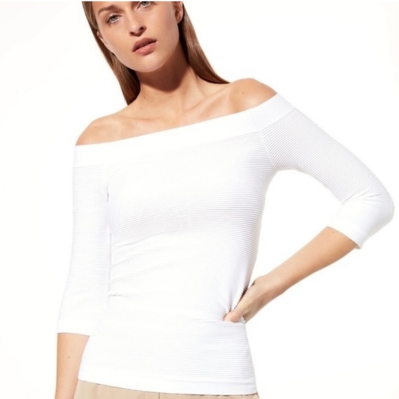 Aritzia Babaton Off Shoulder Blouse - Picture 2 of 5